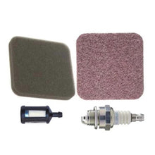 Load image into Gallery viewer, Compatible with Stihl FS76 FS85 HS 75 Tune Up Kit Includes Air Filter Pre Filter Fuel Filter and Spark Plug
