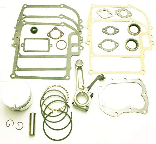 Fits Briggs & Stratton 8hp Model Ranges 190400 Through 196799 Engine Overhaul Rebuild Kit with Piston,Rings, Connecting Rod, Gaskets, and Seals