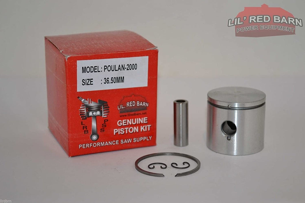 Poulan 2000, 2300 Piston Kit 36.5MM Bore, Replaces Part # 530069545