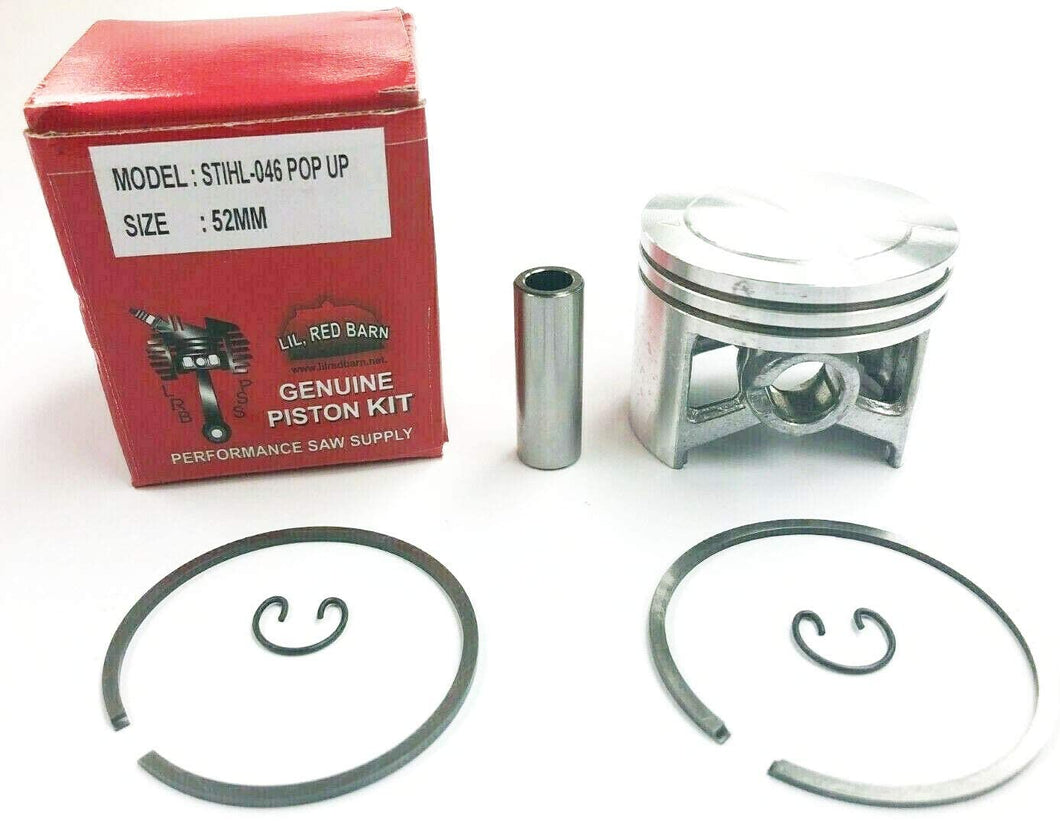 Pop Up Piston Kit Fits Stihl 046, Ms460, 046 Magnum Chainsaws 52mm,Replaces Stihl Part # 1128-030-2009