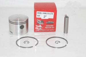 Homelite XL700, XL800, XL900 Piston Kit, Replaces Homelite Part # A63780B, 2" Diameter