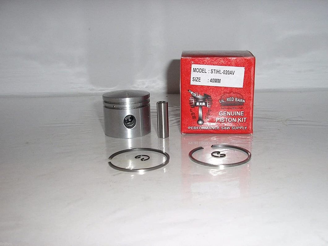 Stihl 020AV, 020AVE Piston Kit, 40mm, Replaces Stihl Part # 1114-030-2010