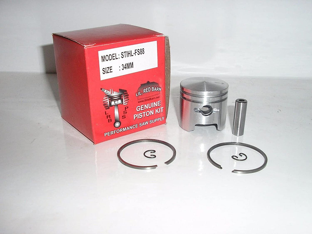 Stihl FS88, FS86, 34mm,String Trimmer Piston Kit Replaces Stihl Part # 4126-034-0500 Two Day Standard Shipping to All 50 States!