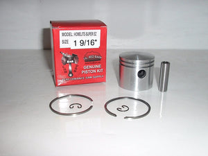 Homelite Super EZ, Super EZ 250 Piston, 1 9/16" Bore,Replaces Homelite Part # A69487