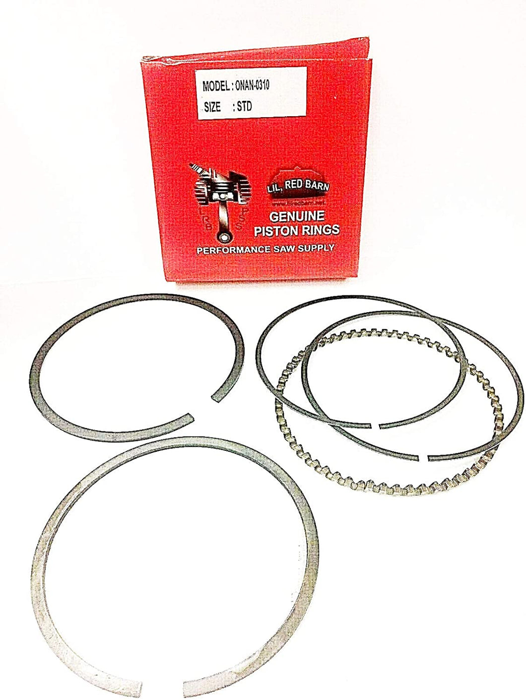 Compatible with John Deere Onan 113-0310 Standard Piston Ring Set for Log Splitters Fits B43 B48 Late Model P216 P218