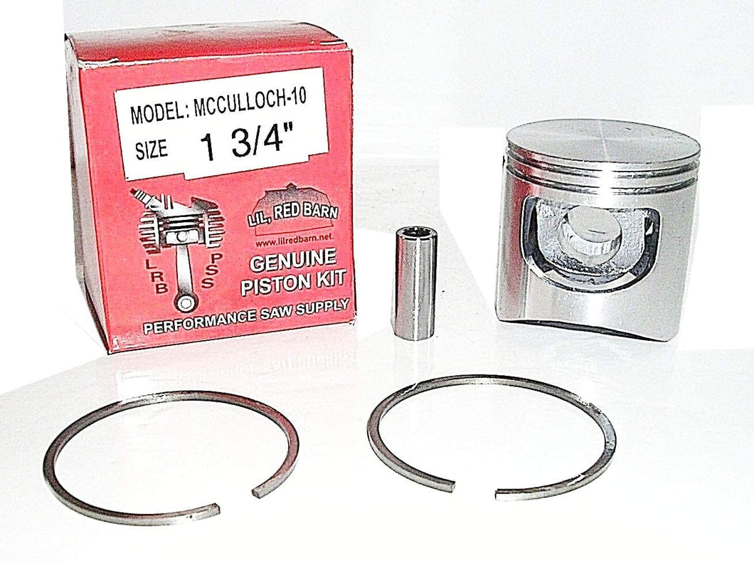 Piston Kit Fits McCulloch 10-10 Chainsaws 1 3/4