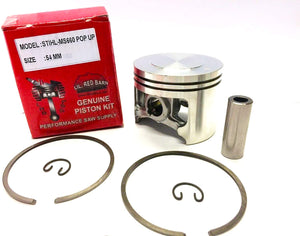 Stihl 066 Ms660 54mm Pop Up Piston Kit Extra Power High Compression Replaces Stihl Part# 1122-030-2005
