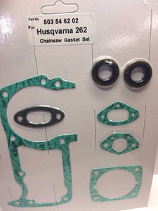 Fits Husqvarna 262xp, 262, 261 Complete Gasket Set with Seals