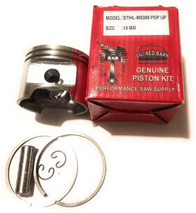 Stihl 039 Ms390 49mm Pop Up Piston Kit Extra Power High Compression Replaces Stihl Part# 1127-030-2005