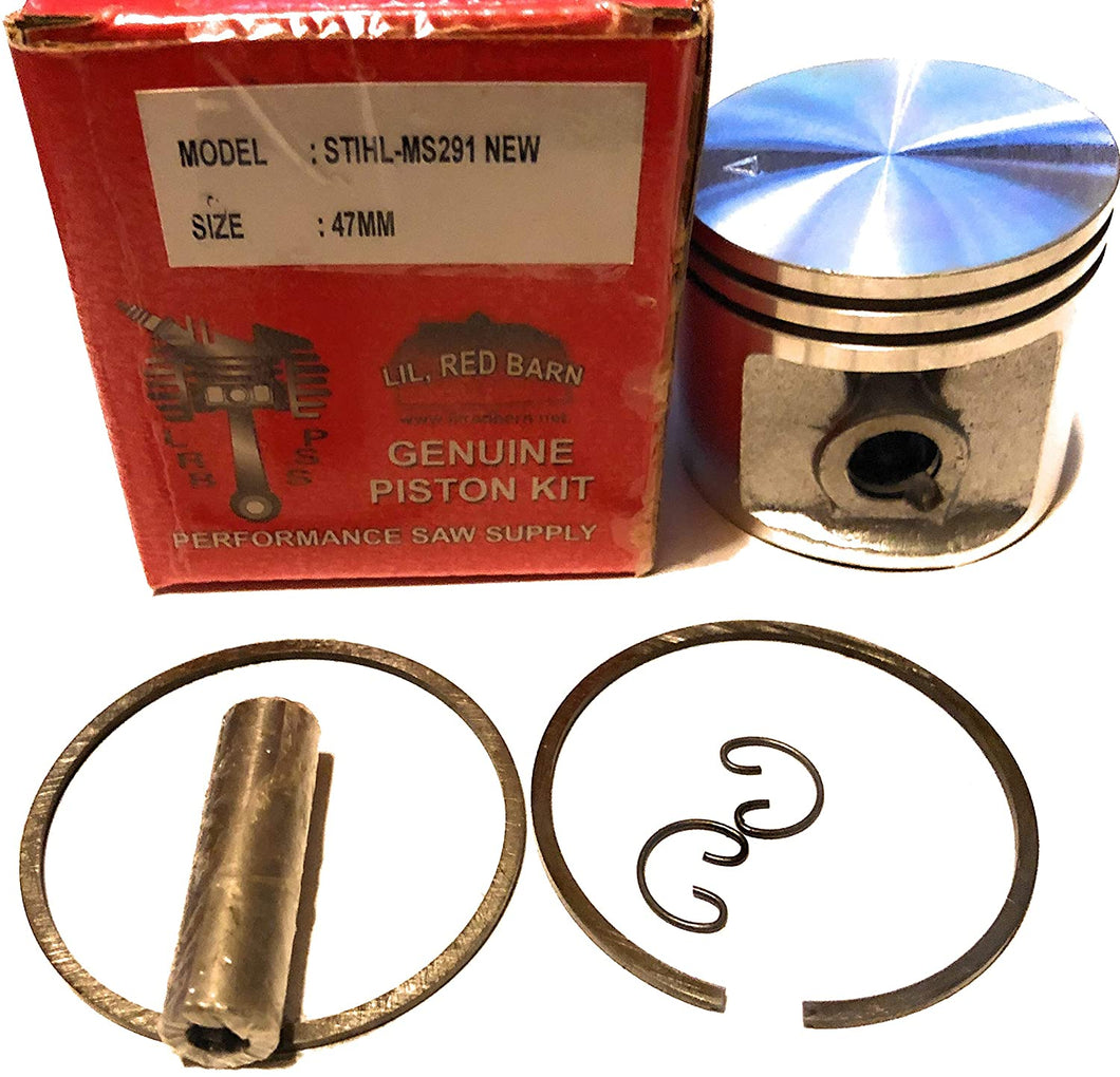 Stihl Ms291 Piston Kit 47mm Part # 1141-030-2004 Fits Saws That Use The Round Intake Boot and Clamp